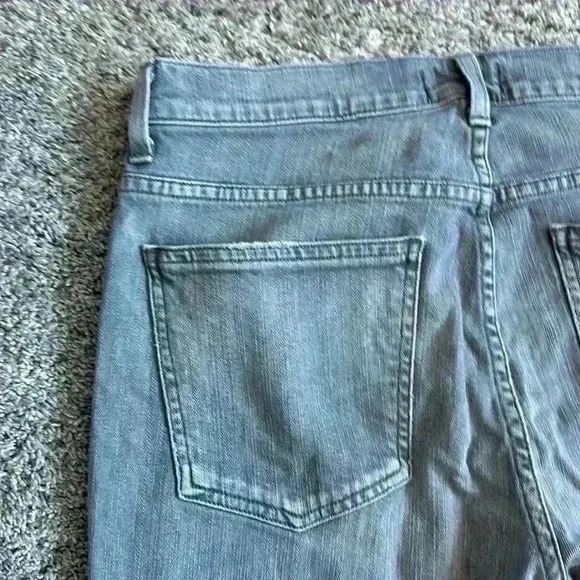 🎆Agolde Slim Fit Bedford Jean grey wash with distressing size 32 30 straight leg - Picture 5 of 12